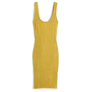 Ribbed knit fitted dress